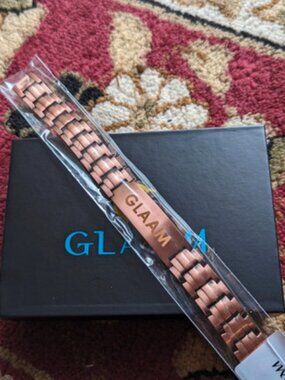 Rose gold pure copper bracelet - magnetic